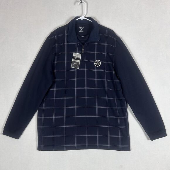 Haggar NEW Built In Tee Men's Large Polo Shirt Long Sleeve Work to Weekend NWT - Picture 1 of 12